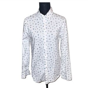 Guess slim flit floral button down
